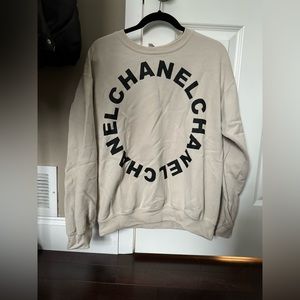 Handmade Chanel graphic sweatshirt
